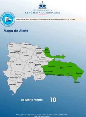 ALERTA  HORA: 11:30 am Santo Domingo, D. N. 24 de septiembre del 2025