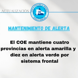 Informe de Situaci&oacute;n No. 01 Sistema Frontal 5:30 pm
