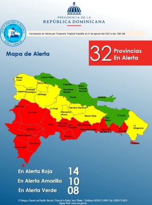 INCREMENTO DE ALERTA 7:00 am 21 de Agosto, 2023