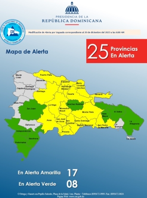 MODIFICACI&Oacute;N DE ALERTA 20 de diciembre, 2023