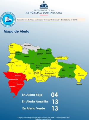 INFORME DE SITUACION NO. 14 Tormenta Tropical Melissa  26.10.2025   11.00 AM