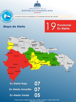 Ampliaci&oacute;n e incremento de alerta 17-11-23 11 am