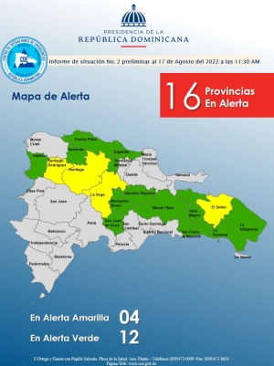 Informe de Situaci&oacute;n No. 02  Vaguada 11: 30 am 17 de agosto, 2022