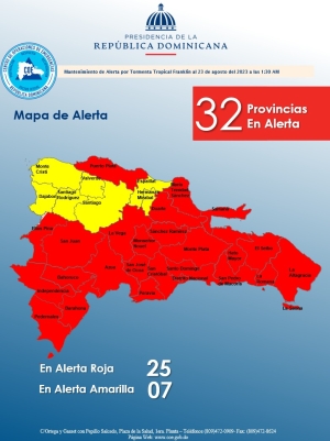 PRELIMINAR Informe de Situaci&oacute;n No. 04  Tormenta Franklin 1: 30 pm.