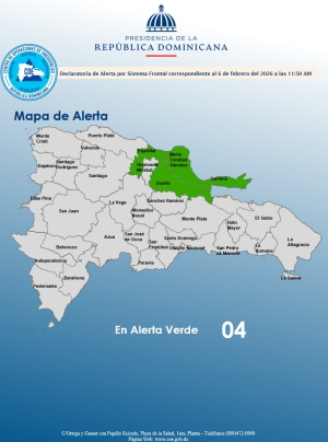 El COE coloca 04 provincias en alerta verde
