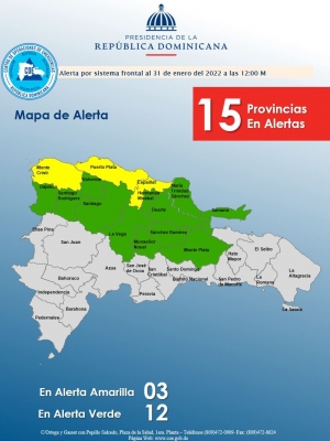 Informe de situaci&oacute;n No, 2  sistema frontal (31,01,2022)