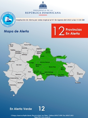 Ampliaci&oacute;n de alerta de alerta por Vaguada 7,08,2022, 11,am.