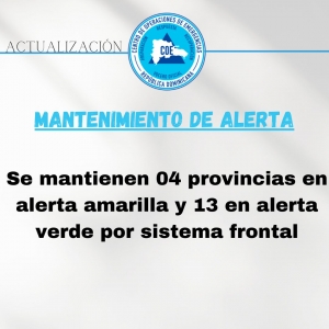 Informe de Situaci&oacute;n No. 03  Sistema Frontal 5:30 pm