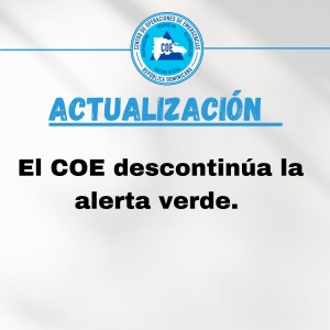 Descontinuaci&oacute;n de Alerta..