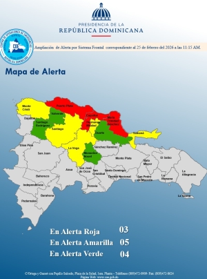 El COE coloca 03 provincias en alerta roja y mantiene 05 amarilla y 04 en verde