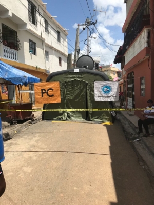 Los trabajos de coordinaci&oacute;n para la recuperaci&oacute;n del cuerpo del peque&ntilde;o fueron encabezados por el Director del Centro de Operaciones de Emergencias, Juan Manuel M&eacute;ndez Garc&iacute;a y el jefe del Cuerpo de Bomberos del Distrito, General Frometa Herasme.