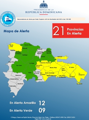 Informe de Situaci&oacute;n No.02  Onda Tropical  7:30 am