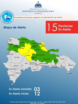 Ampliaci&oacute;n de alerta ,12 de ABRIL del 2023. 12,00 PM