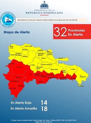 PRELIMINAR Informe de Situaci&oacute;n No. 01  Tormenta Franklin 8: 00 am