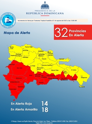 INCREMENTO DE ALERTA  11:00 am 21 de Agosto, 2023
