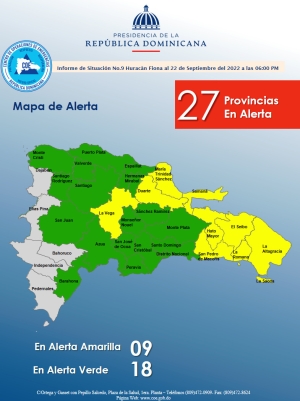 PRELIMINAR Informe de Situaci&oacute;n No. 09 Hurac&aacute;n Fiona