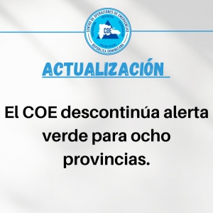 DESCONTINUACION DE ALERTA (05 de octubre, 2021 ,12:00 m.)