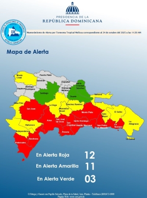 INFORME DE SITUACION NO. 8 Tormenta Tropical Melissa&nbsp; 24.10.2025&nbsp;11.30am